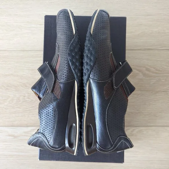 Cole Haan Air Estadio Strap II Leather Shoes – Dark Brown, Men's 9 - Picture 12 of 14